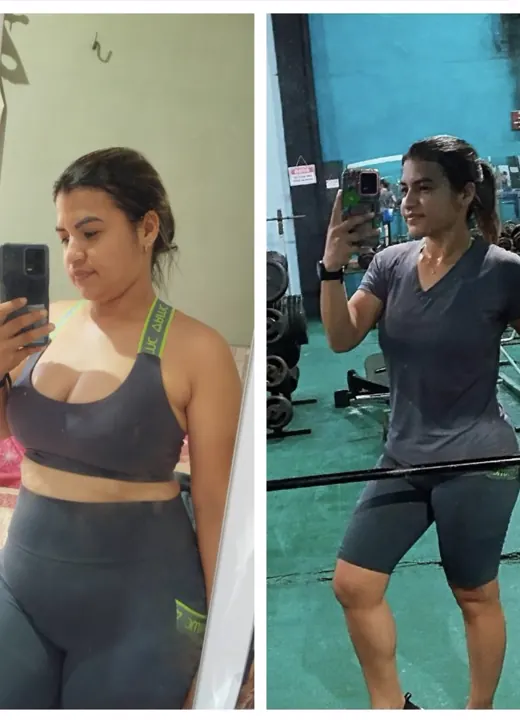 Resultado real de aluno — antes e depois