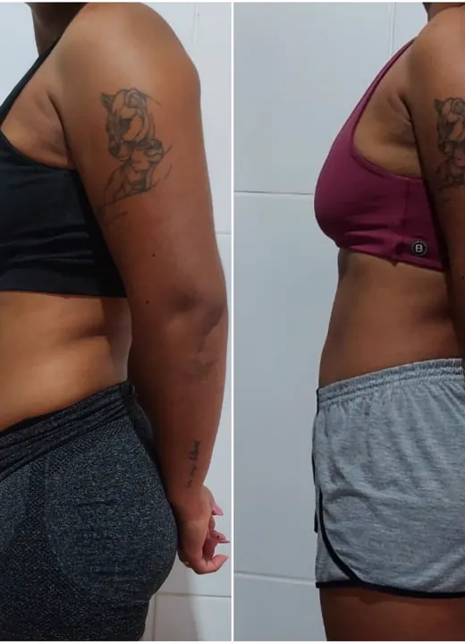 Resultado real de aluno — antes e depois