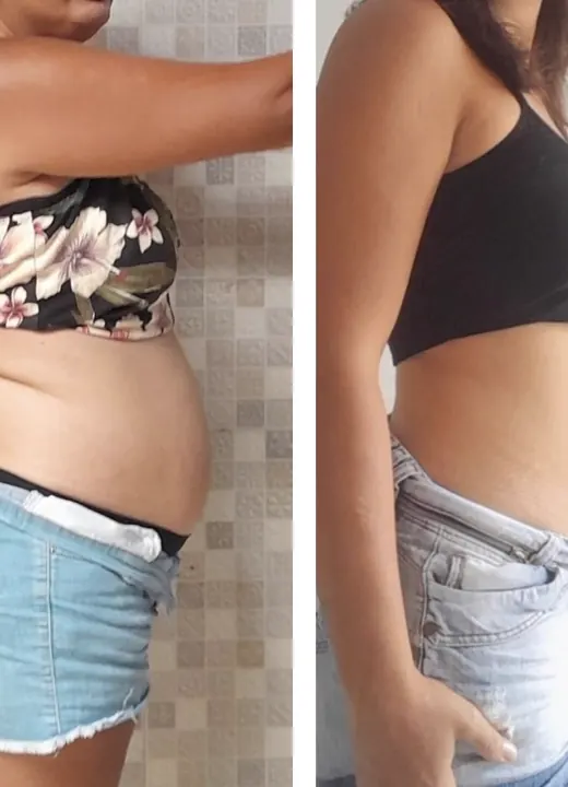Resultado real de aluno — antes e depois